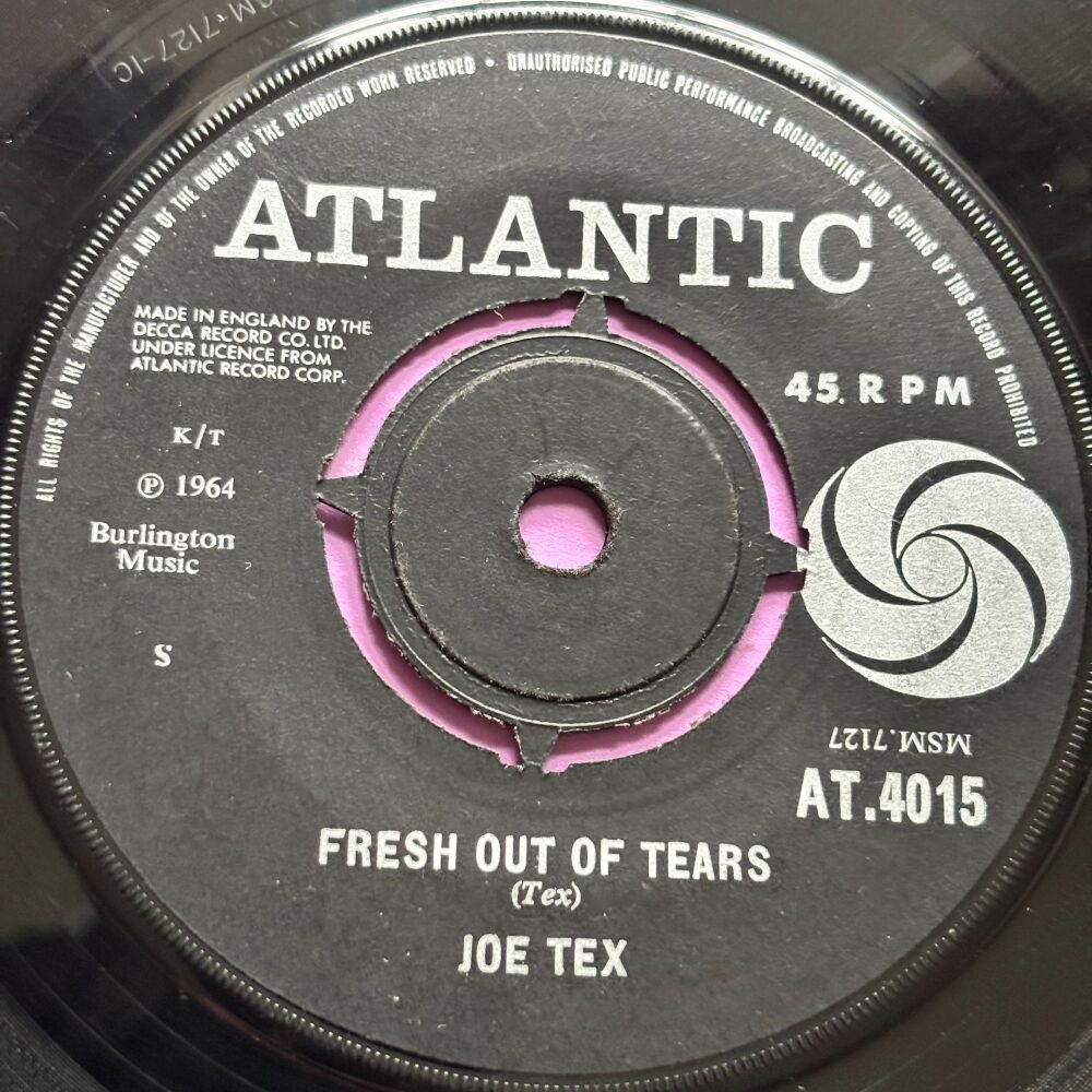 Joe Tex-Fresh out of tears-UK Atlantic E+