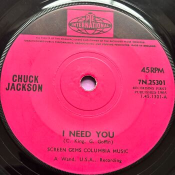 Chuck Jackson-I need you-Pye Int. E+
