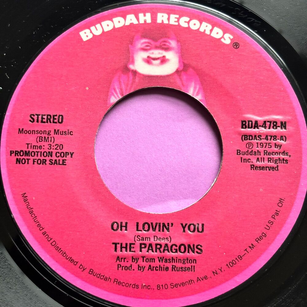 Paragons-Oh lovin' you-Buddah Demo E+