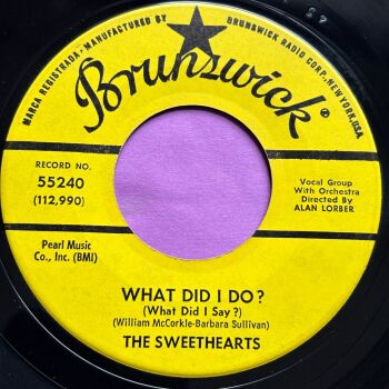 Sweethearts-What did I do?-Brunswick Demo E