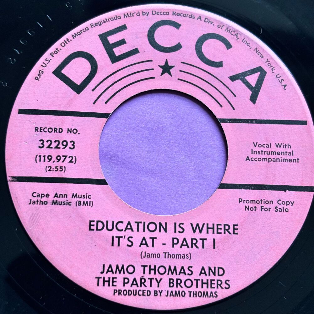 Jamo Thomas-Education is where it's at-Decca Demo E
