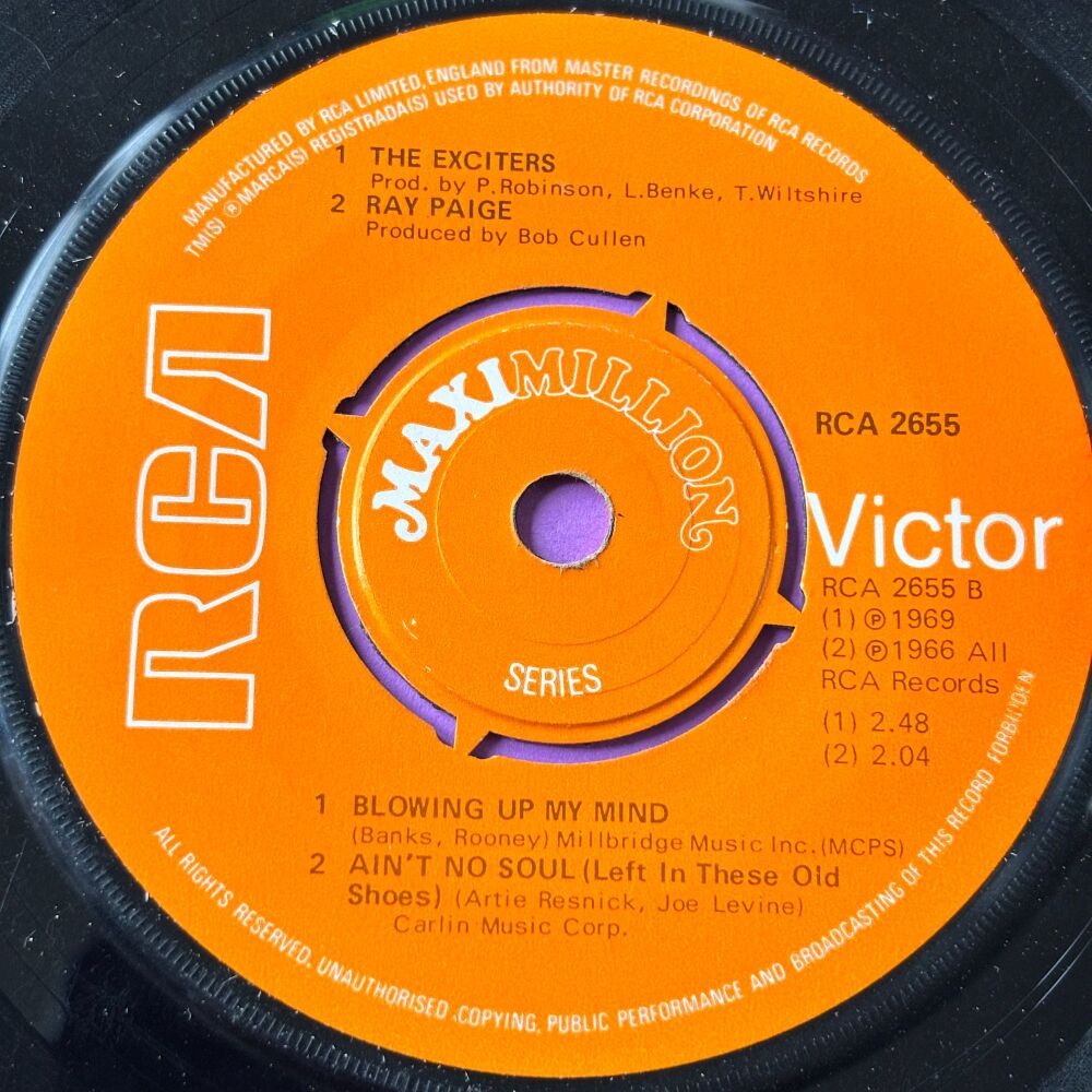 Exciters-Bl;owing my mind to pieces + 3-RCA E