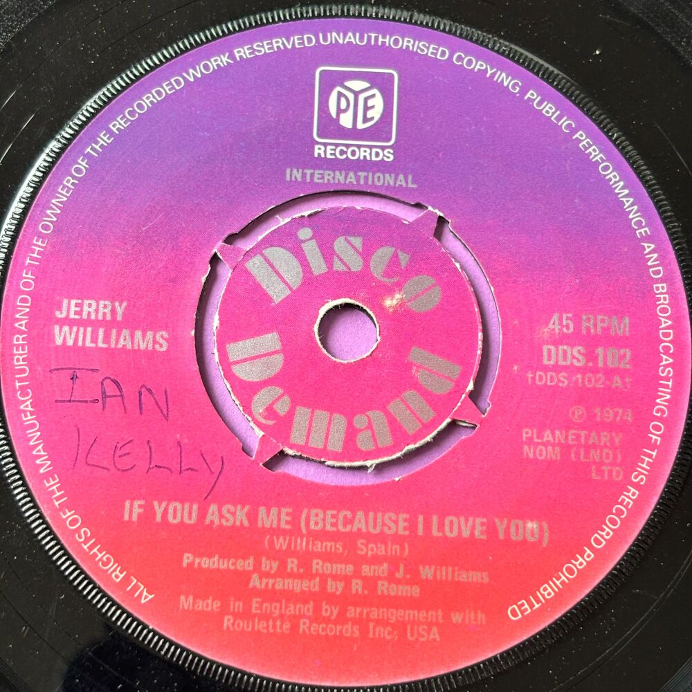 Jerry Williams-If you ask me-UK Pye R E+