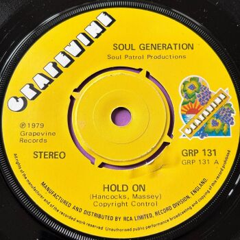 Soul Generation-Hold on-Grapevine E+