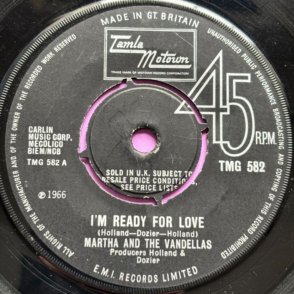 Martha and the Vandellas-I'm ready for love-TMG582 E