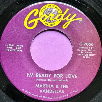 Martha and the Vandellas-I'm ready for love-Gordy E+