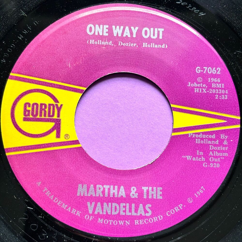 Martha and the Vandellas-One way out-Goirdy E+