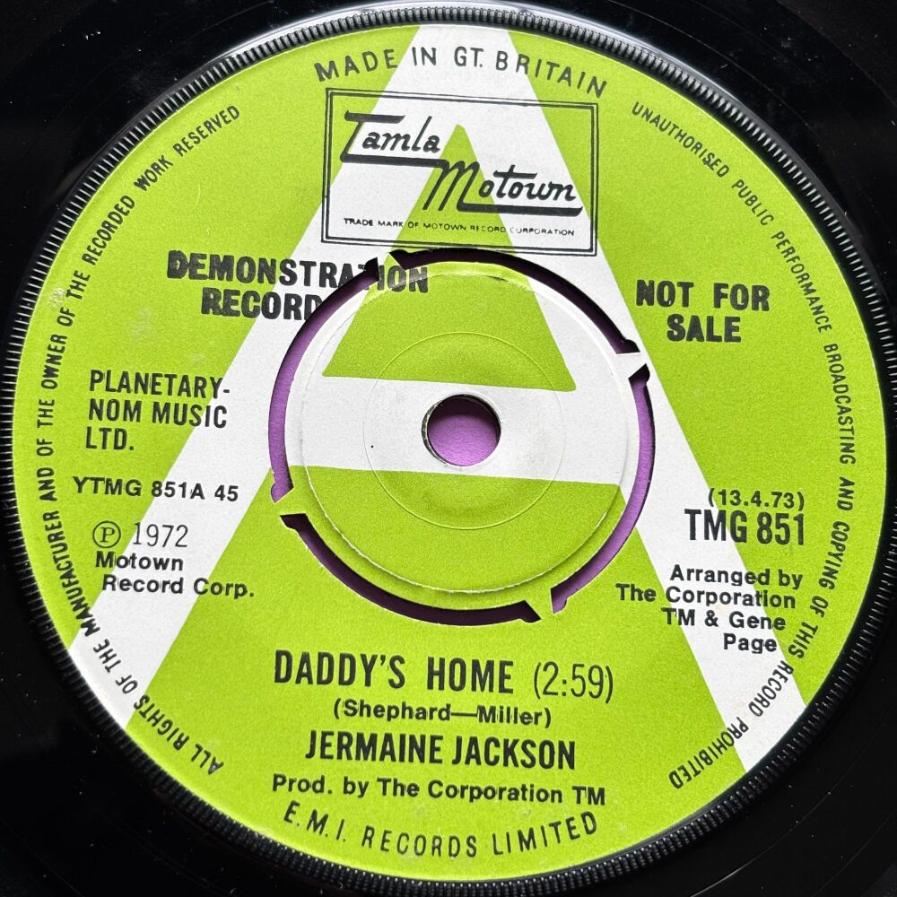 Jermaine Jackson-Daddy's Home-TMG851 Demo E+
