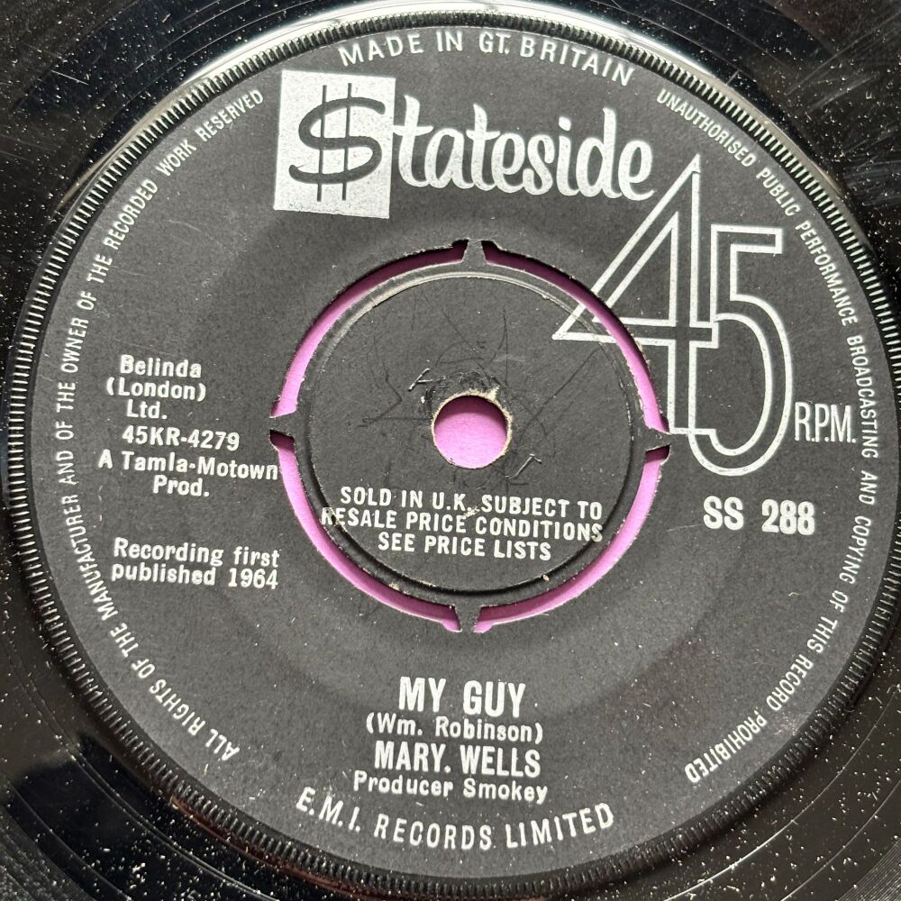 Mary Wells-My guy-SS288 vg+