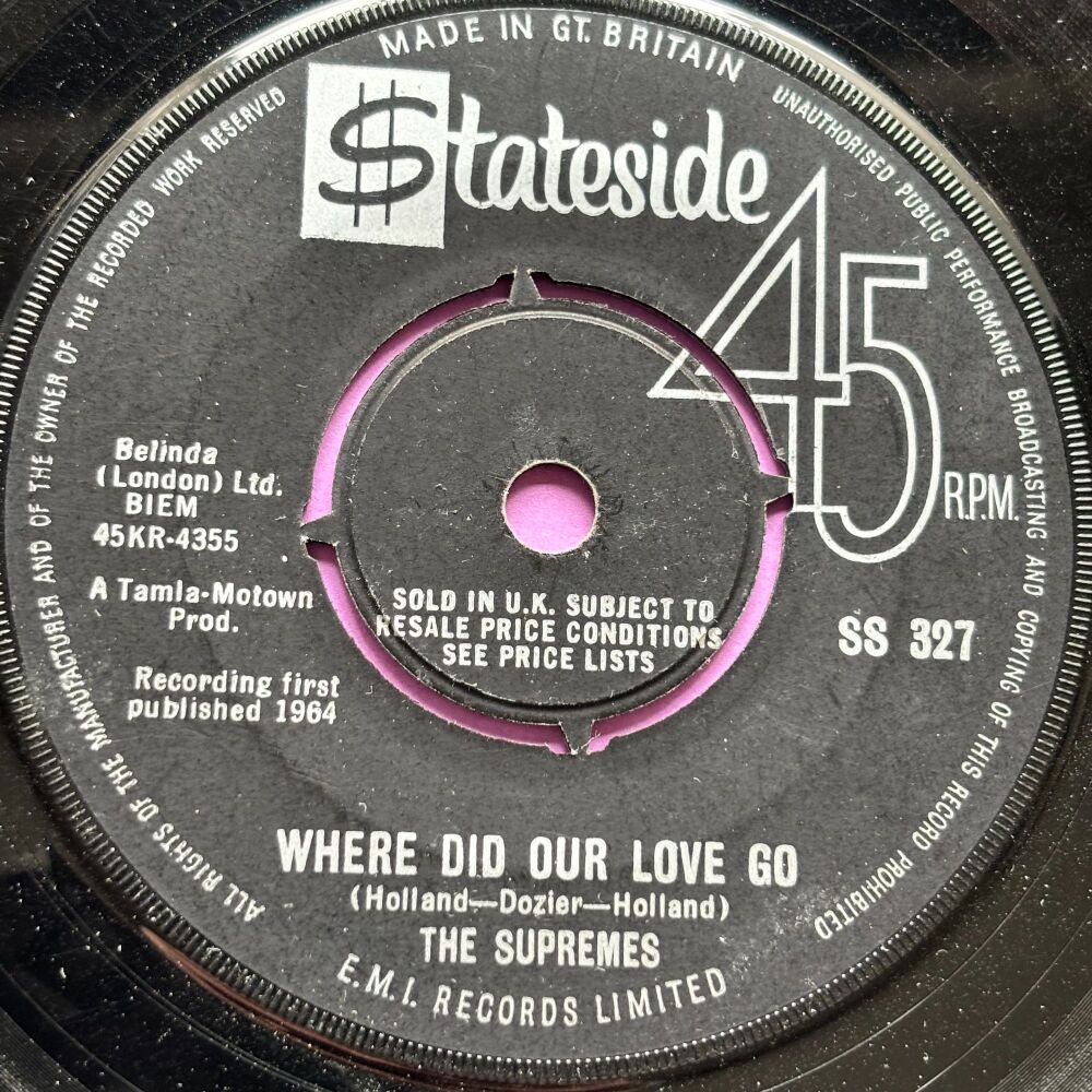 Supremes-Where did our love go-SS327 E+