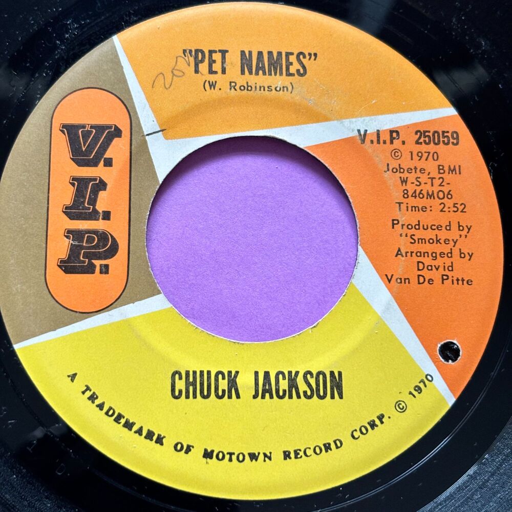 Chuck Jackson-Pet names-VIP E+