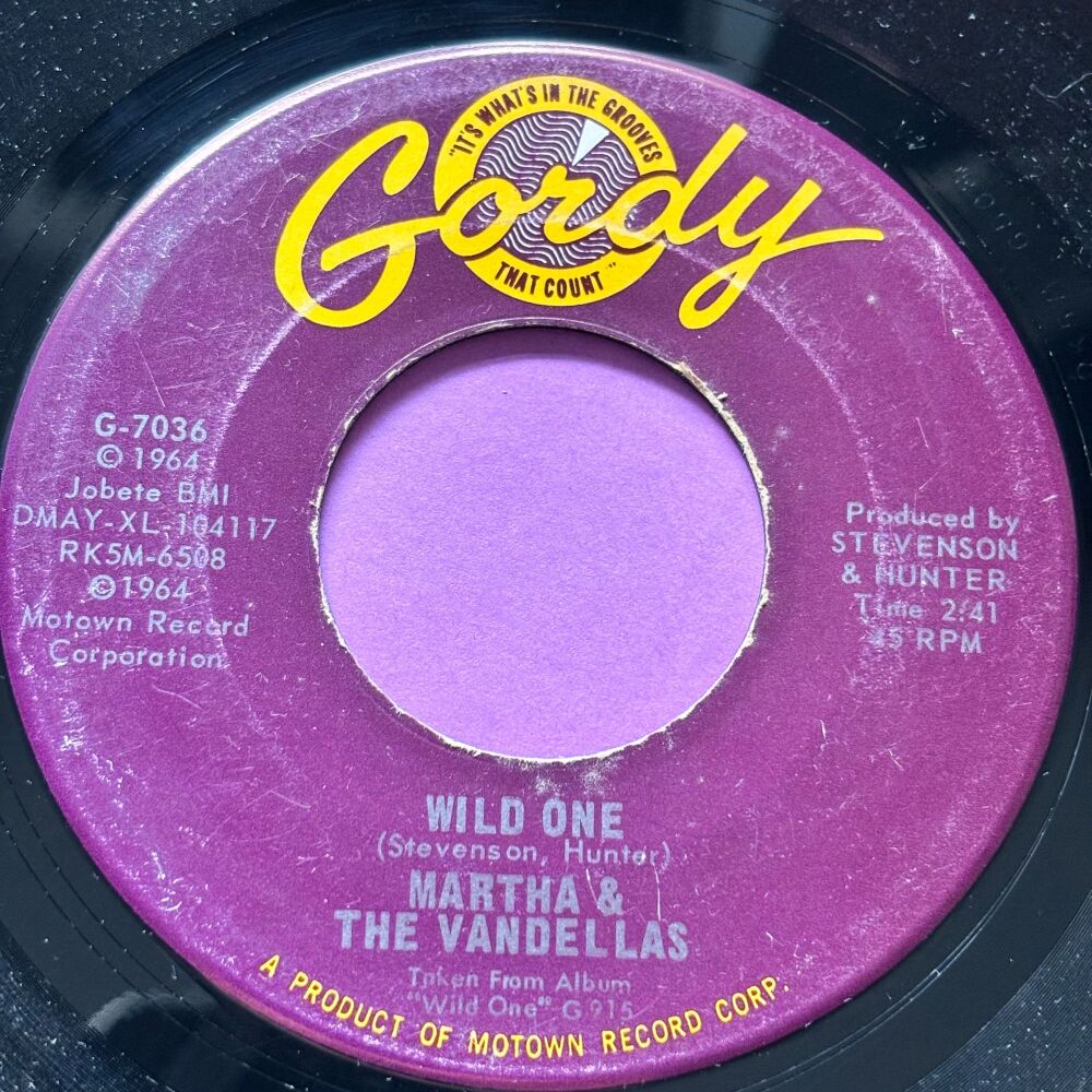 Martha and the Vandellas-Wild one/ Dancing slow-Gordy E