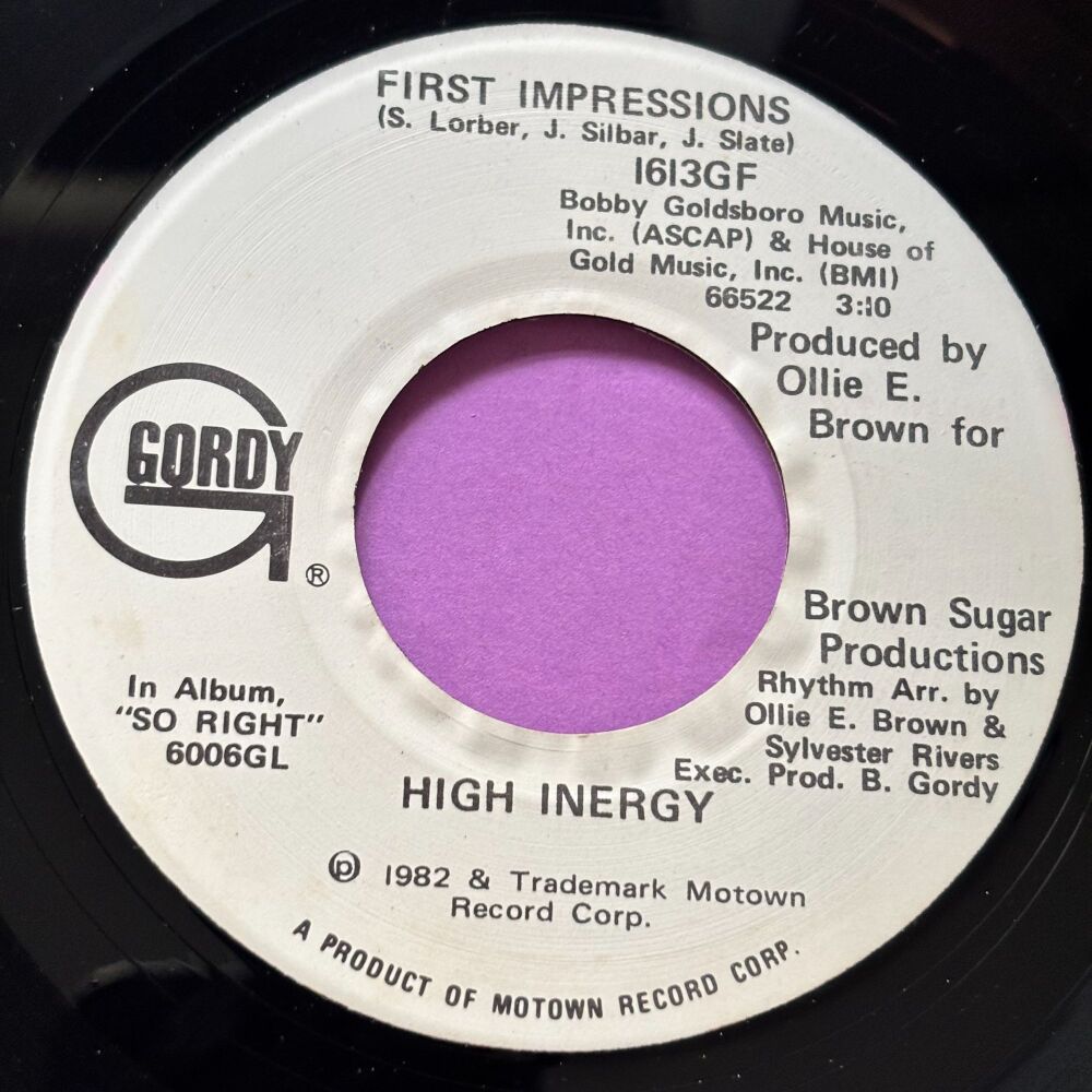 High Energy-First impressions-Gordy WD E+