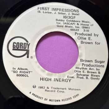 High Energy-First impressions-Gordy WD E+