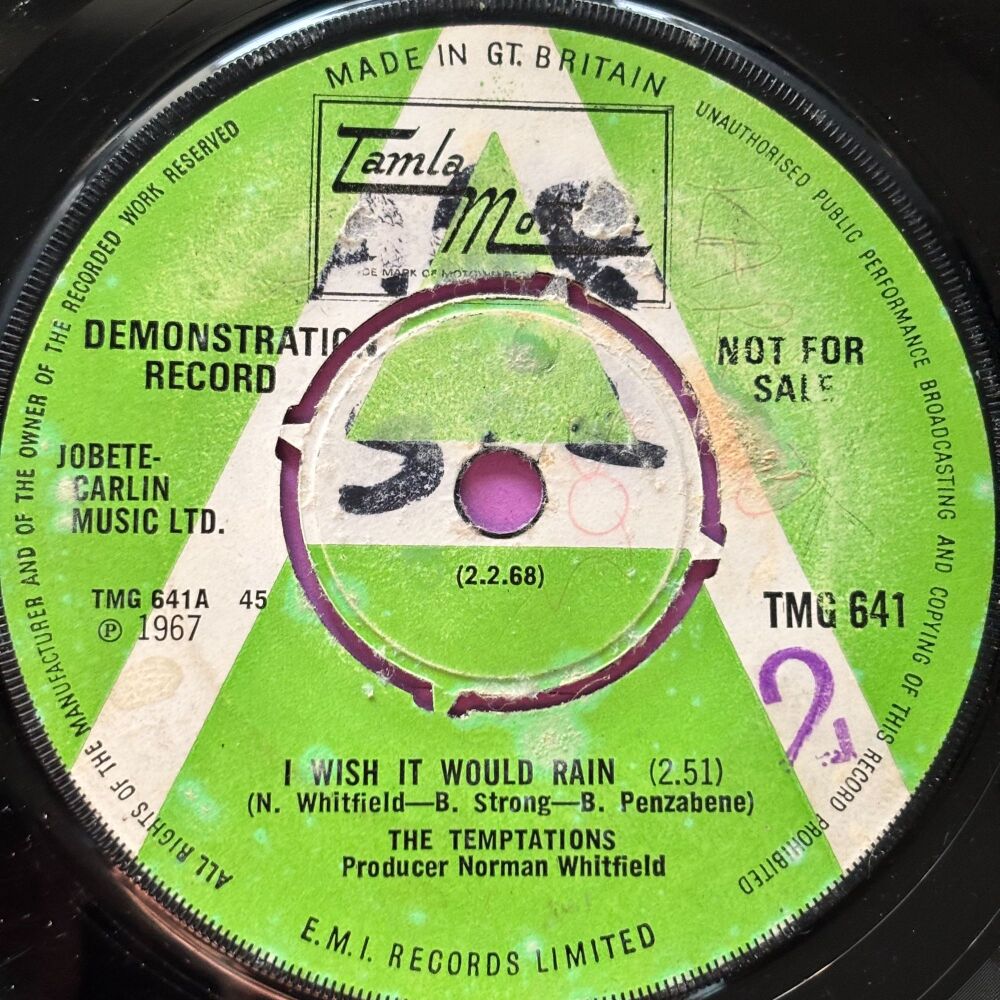 Temptations-I wish it would rain-TMG 641 vg+