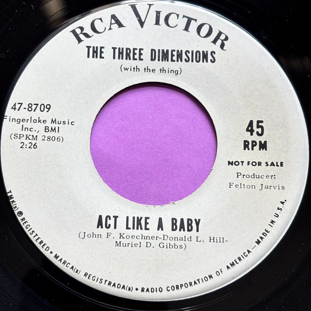 Three Dimensions-Act like a baby-RCA WD E+
