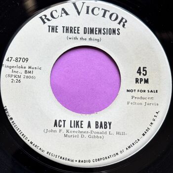 Three Dimensions-Act like a baby-RCA WD E+