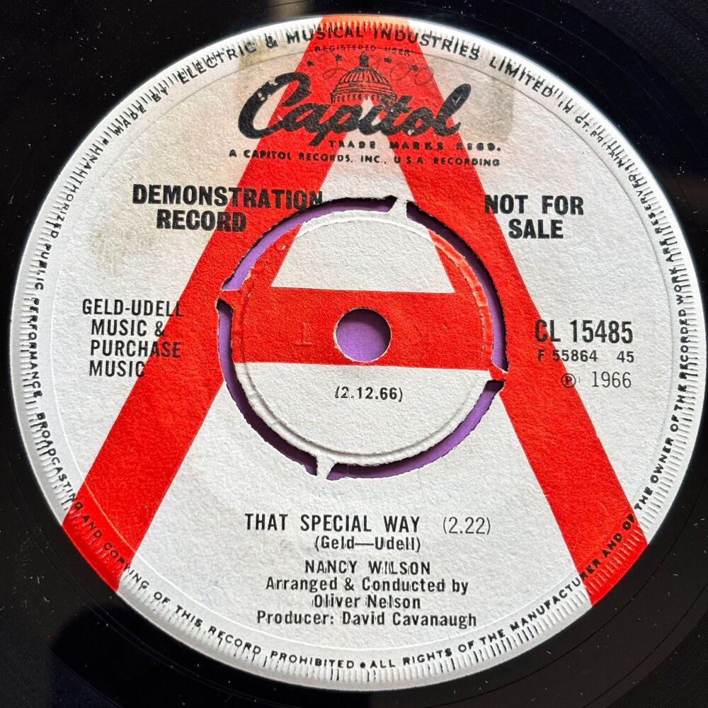Nancy Wilson-That special way-UK Capitol Demo E