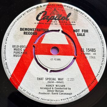 Nancy Wilson-That special way-UK Capitol Demo E