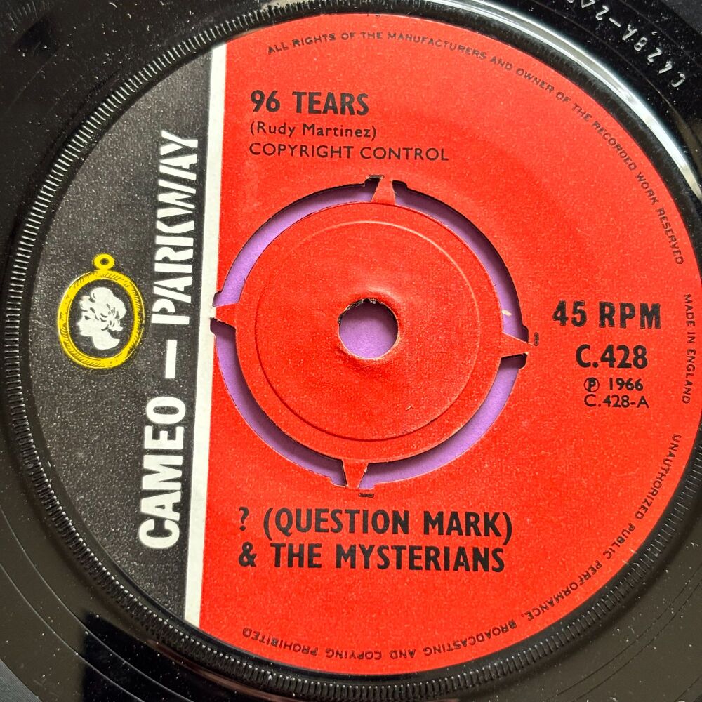 Question Mark and the Mysterians-96 tears-UK Cameo Parkway E+