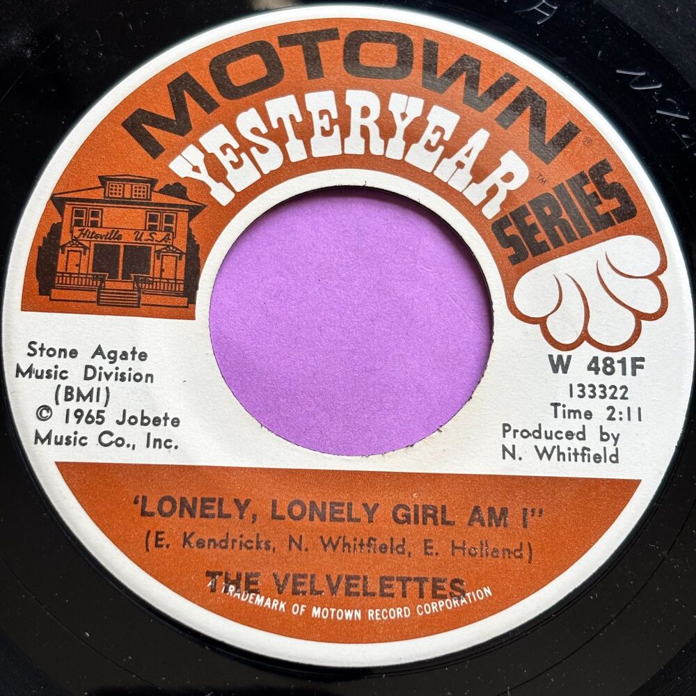 Velvelettes-Lonely lonely girl am I-Motown Yesteryear E+