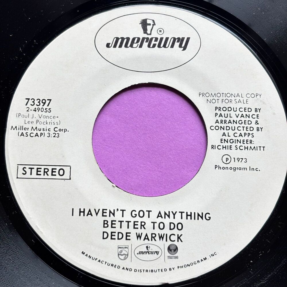 Dede Warwick-I haven't got anything better to do-Mercury E+