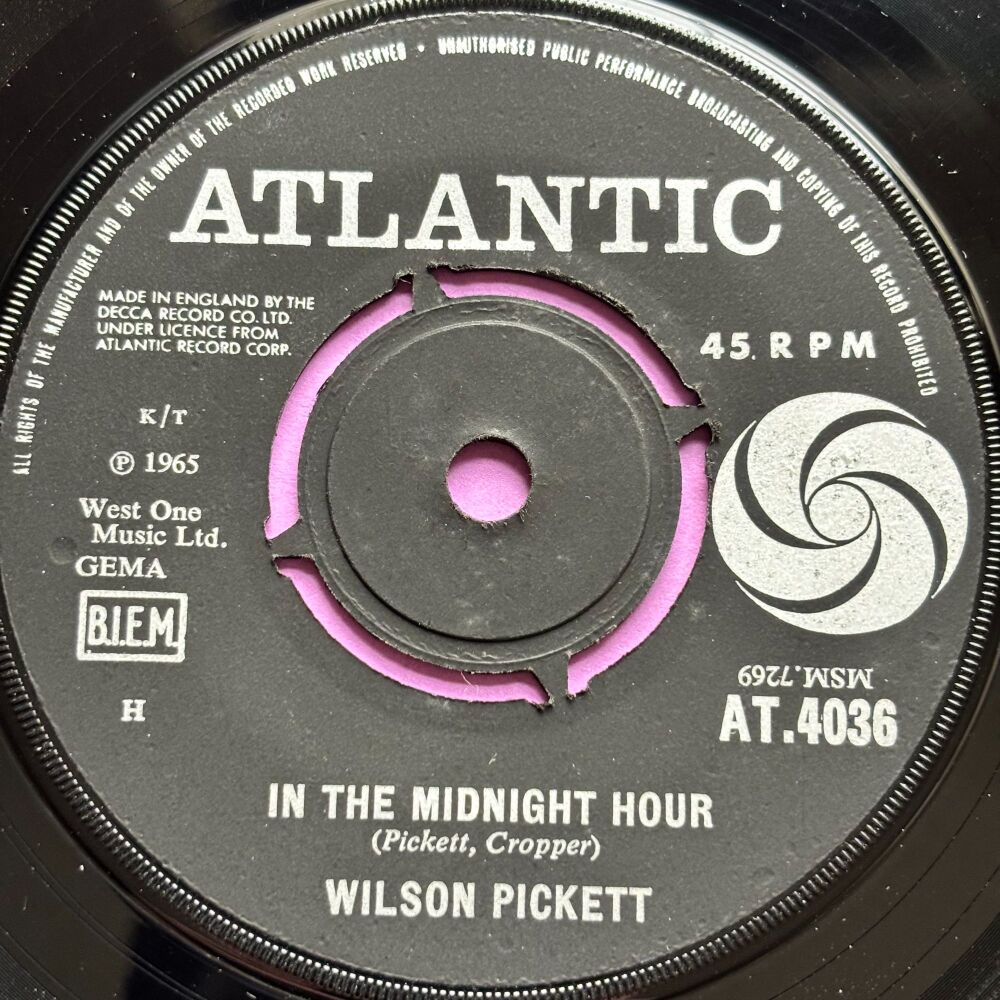 Wilson Pickett-In the midnight hour-UK Atlantic M-