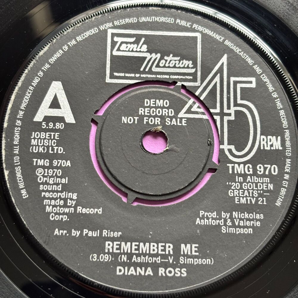 Diana Ross-Remember me-TMG 970 Demo E+