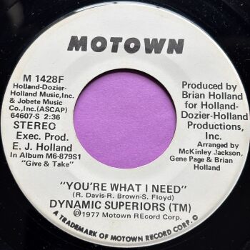 Dynamic Superiors-You're what I need-Motown WD E+