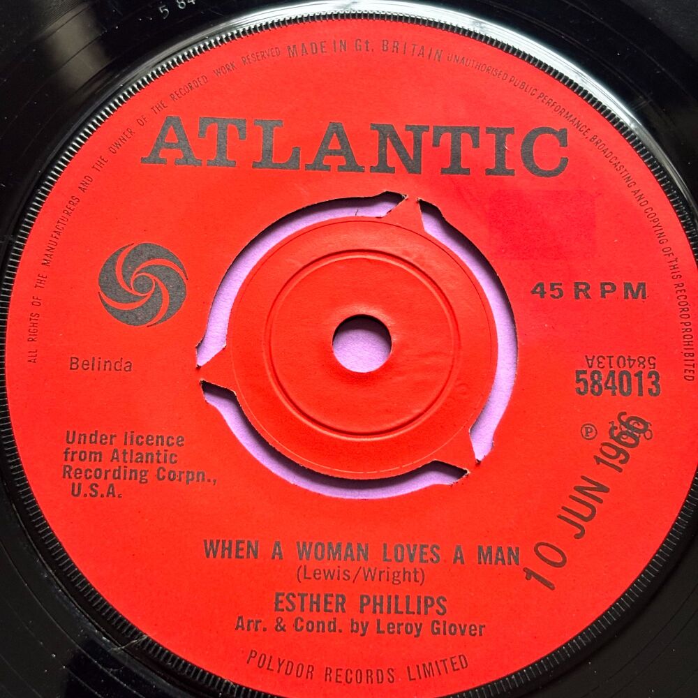 Esther Phillips-When a woman loves a man-UK Atlantic E+
