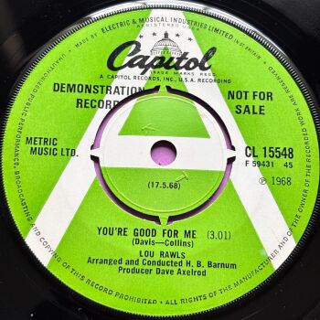 Lou Rawls-You're good for me-UK Capitol Demo E+
