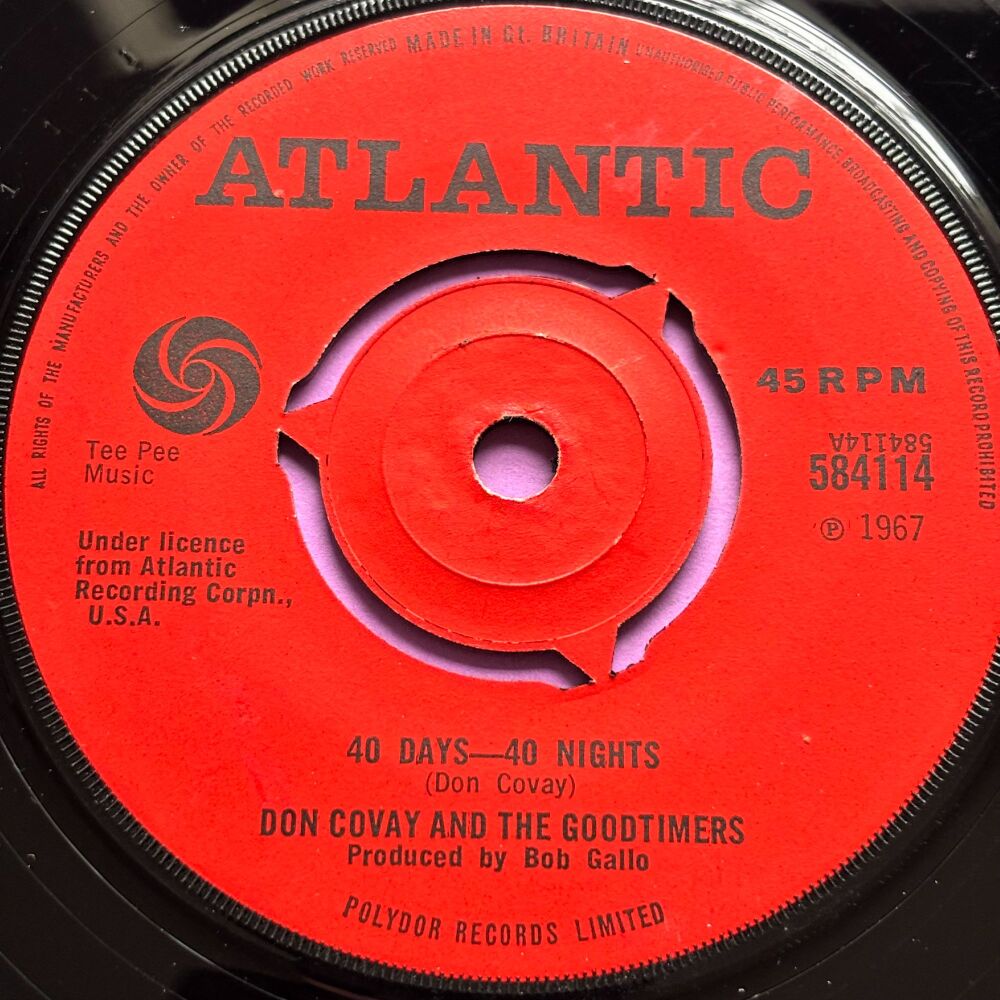 Don Covay-40 days - 40 nights-UK Atlantic E+