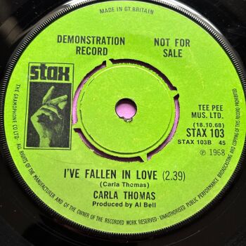 carla Thomas-I've fallen in love-UK Stax Demo E+