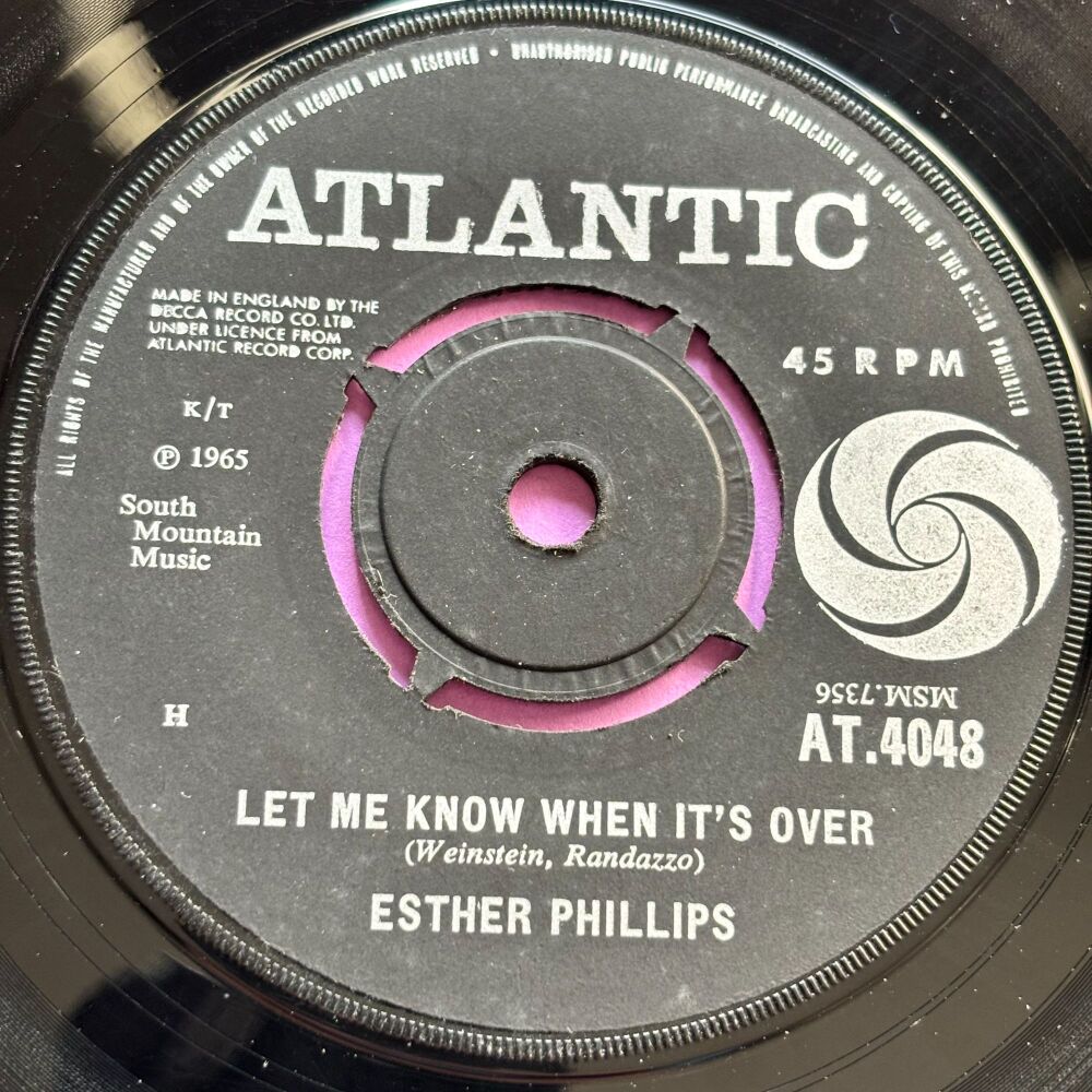 Esther Phillips-Let me know when it's over-UK Atlantic E+