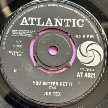 Joe Tex-You better get it-UK Atlantic E+