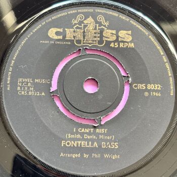 Fontella Bass-I can't rest-UK Chess E+