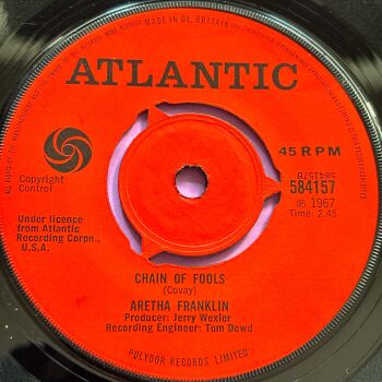Aretha Franklin-Chain of fools-UK Atlantic E