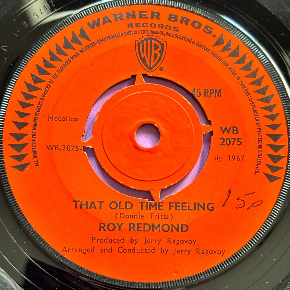 Roy Redmond-That old time feeling-UK WB wol E