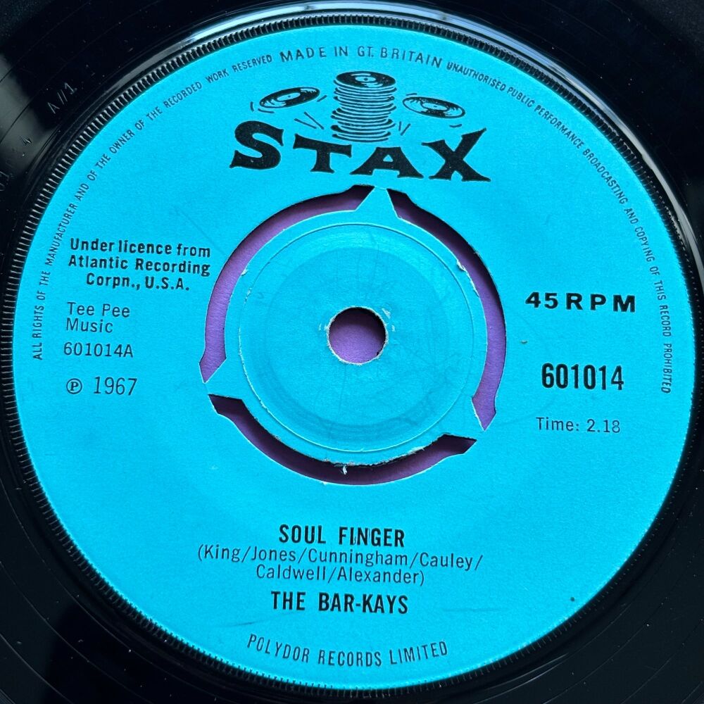Bar-Kays-Soul finger-UK Stax E+