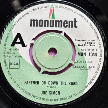 Joe Simon-Farther on down the road-UK Monument Demo E+