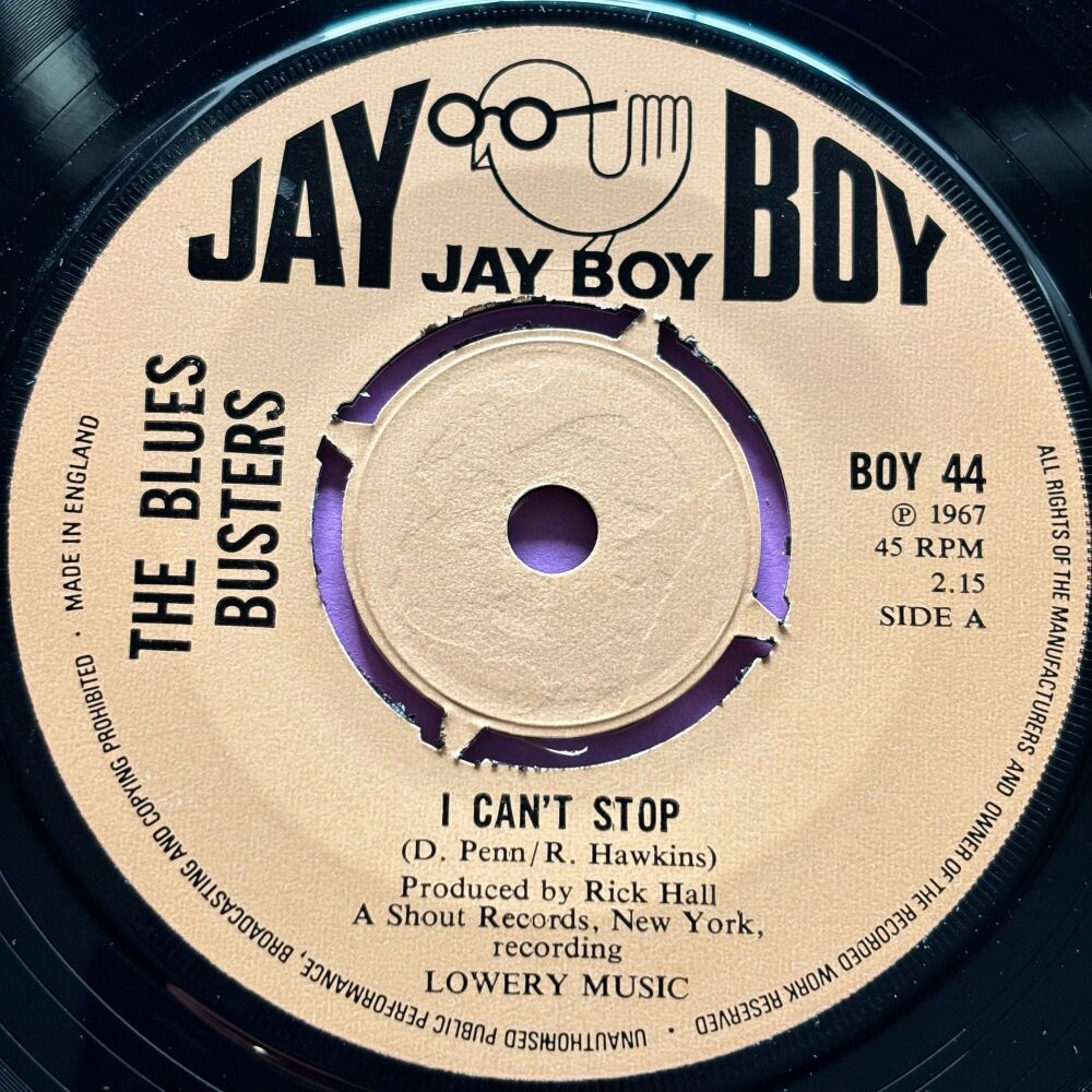 Blues Busters-I can't stop-UK Jayboy E+