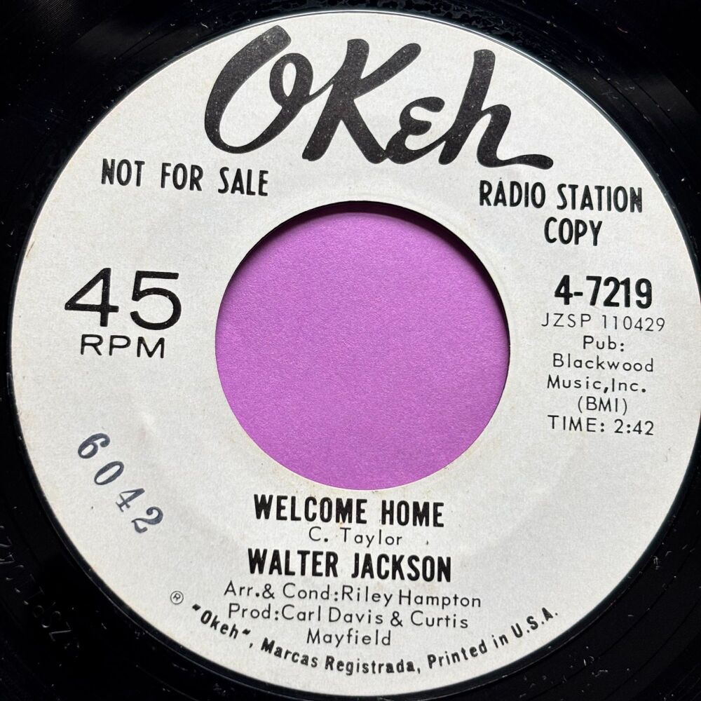 Walter Jackson-Welcome home-Okeh WD E+