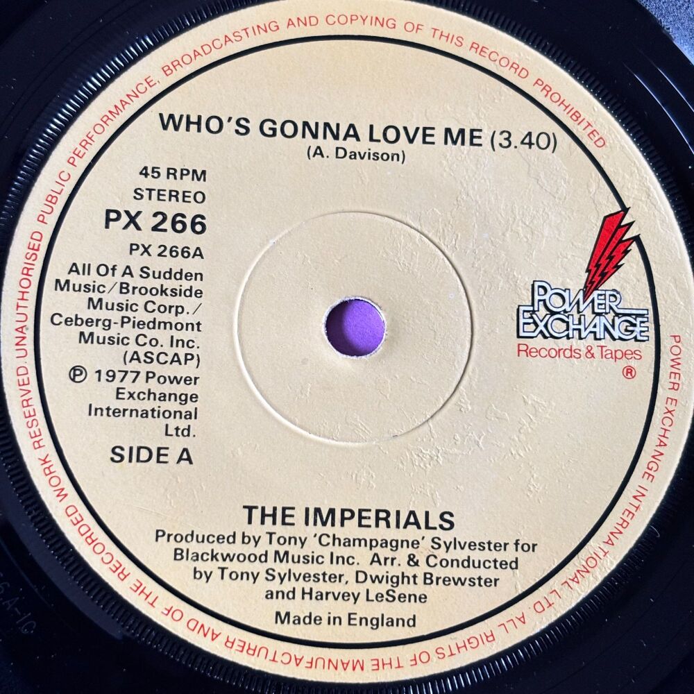 Imperials-Who's gonna love me-UK Power Exchange E+