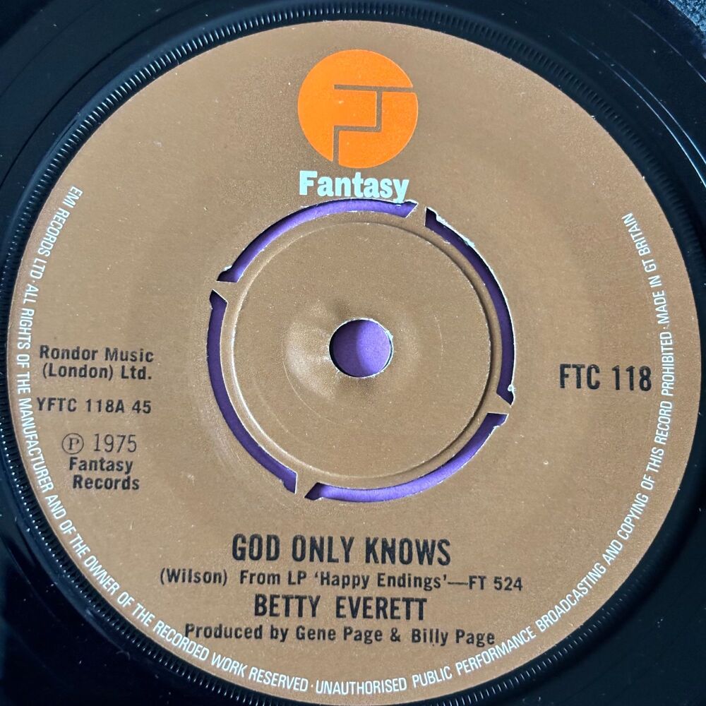 Betty Everett-God only knows/ Keep it up-UK Fantasy E