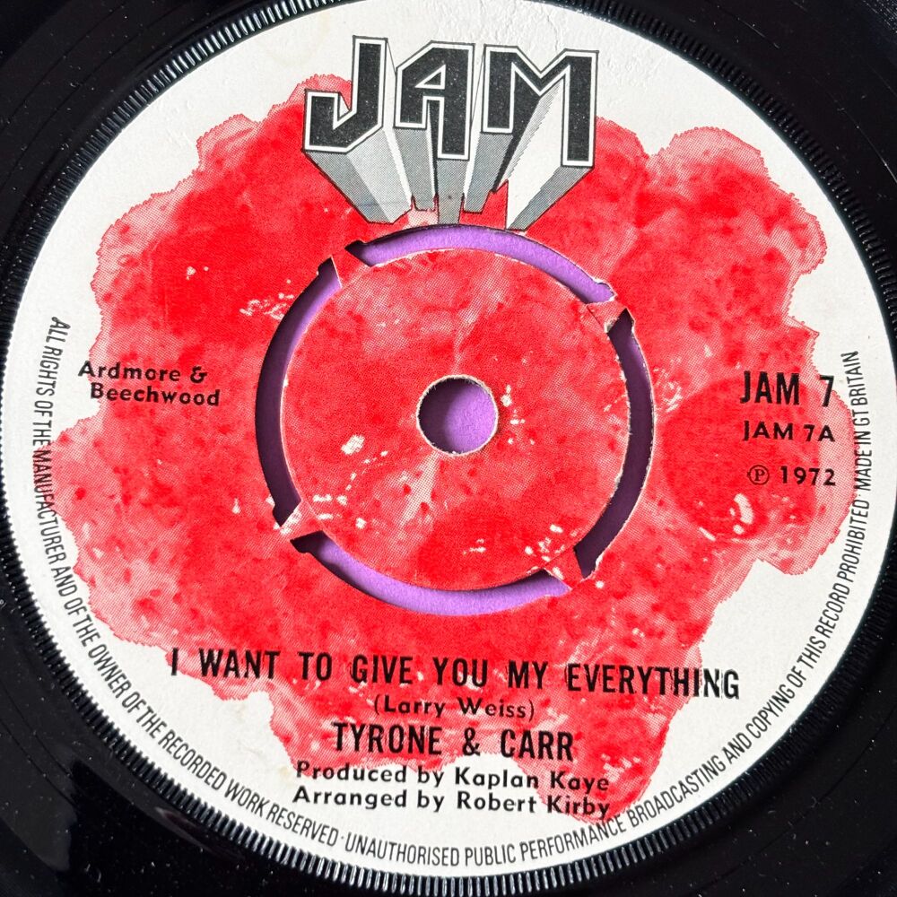 Tyrone Carr-I want to give you my everything-UK Jam E+