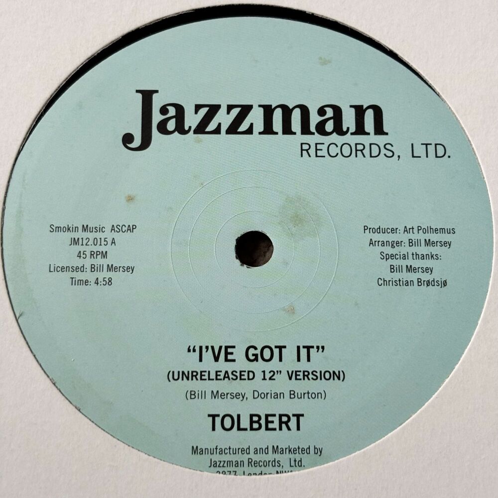 Tolbert-I've got it-Jazzman 12