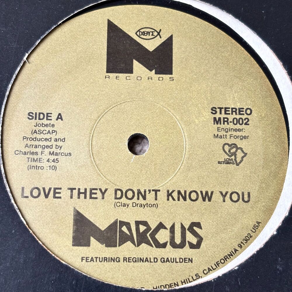 Marcus-Love they don't know you-M 12