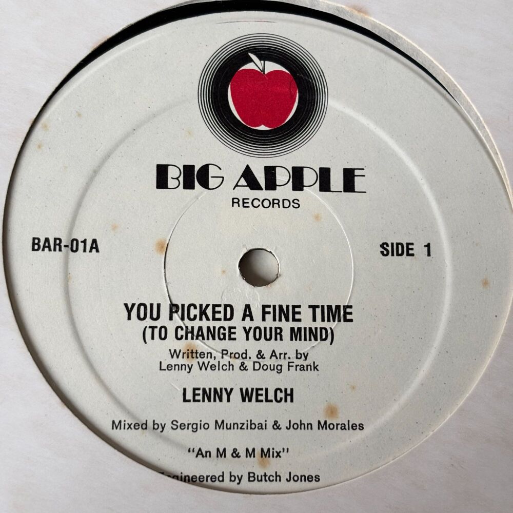 Lenny Welch-You picked a fine time-Big Apple 12