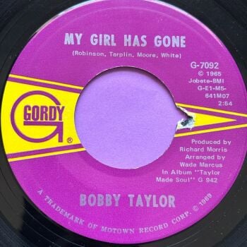 Bobby Taylor-My girl has gone-Gordy E+