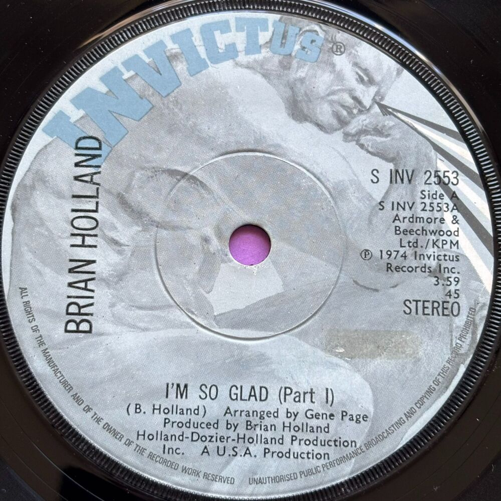 Brian Holland-I'm so glad-UK Invictus E+